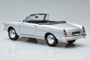 Peugeot 404 Descapotable Plata Norev 1:18 184835 Metal - imagen 7 de 8