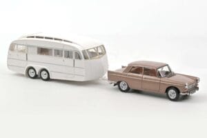Peugeot 404 Con Caravana Henon Norev 1:18 184837 Metal
