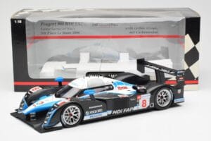Peugeot 908 HDI FAP LMP1 #8 M. Lamy / S. Sarrazin / A. Wurz 5th Place 24 Hours of Le Mans 2008 Minichamps 1:18 150081208 Meta - imagen 6 de 6