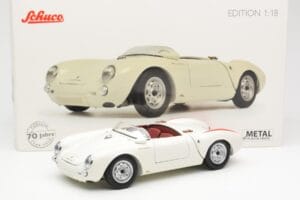 Porsche 550 Spyder Edición 70 Años Blanco Schuco 1:18 450033300 Metal - imagen 8 de 8