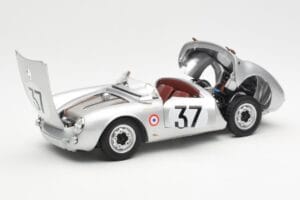 Porsche 550 RS Spyder #37 H. Polensky / R. von Frankenberg 24 Hours of Le Mans 1955 Schuco 1:18 450033400 Metal - imagen 2 de 8