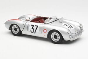 Porsche 550 RS Spyder #37 H. Polensky / R. von Frankenberg 24 Hours of Le Mans 1955 Schuco 1:18 450033400 Metal - imagen 6 de 8