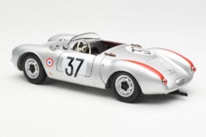 Porsche 550 RS Spyder #37 H. Polensky / R. von Frankenberg 24 Hours of Le Mans 1955 Schuco 1:18 450033400 Metal - imagen 7 de 8