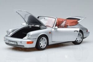 Porsche 911 964 Carrera 2 Cabriolet Plata Norev 1:18 187330 Metal - imagen 2 de 7