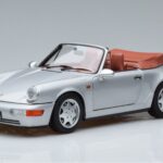 Porsche 911 964 Carrera 2 Cabriolet Plata Norev 1:18 187330 Metal