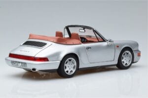 Porsche 911 964 Carrera 2 Cabriolet Plata Norev 1:18 187330 Metal - imagen 3 de 7