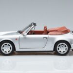 Porsche 911 964 Carrera 2 Cabriolet Plata Norev 1:18 187330 Metal - image 4 of 7