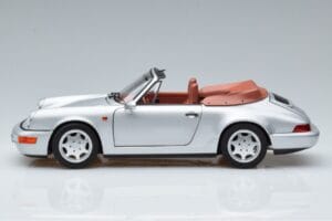 Porsche 911 964 Carrera 2 Cabriolet Plata Norev 1:18 187330 Metal - imagen 4 de 7