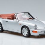 Porsche 911 964 Carrera 2 Cabriolet Plata Norev 1:18 187330 Metal - image 5 of 7
