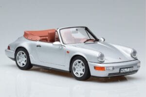 Porsche 911 964 Carrera 2 Cabriolet Plata Norev 1:18 187330 Metal - imagen 5 de 7