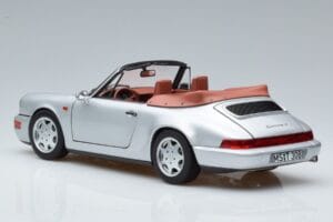 Porsche 911 964 Carrera 2 Cabriolet Plata Norev 1:18 187330 Metal - imagen 6 de 7