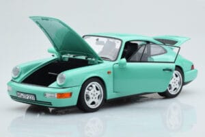 Porsche 911 964 Carrera 2 Mint Verde Norev 1:18 187327 Metal - imagen 2 de 8