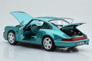 Porsche 911 964 Carrera 2 Wimbledon Verde Norev 1:18 187329 Metal - imagen 3 de 8