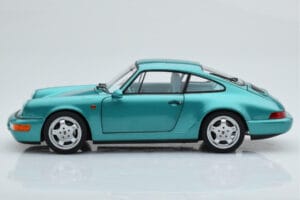 Porsche 911 964 Carrera 2 Wimbledon Verde Norev 1:18 187329 Metal - imagen 5 de 8