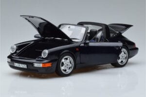 Porsche 911 964 Carrera 4 Targa Azul Norev 1:18 187340 Metal - imagen 2 de 8