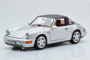Porsche 911 964 Carrera 4 Targa Polar Plata Norev 1:18 187342 Metal - imagen 4 de 9