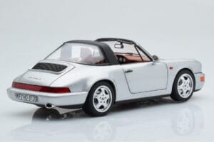 Porsche 911 964 Carrera 4 Targa Polar Plata Norev 1:18 187342 Metal - imagen 5 de 9