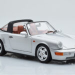 Porsche 911 964 Carrera 4 Targa Polar Plata Norev 1:18 - image 7 of 9