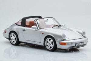 Porsche 911 964 Carrera 4 Targa Polar Plata Norev 1:18 187342 Metal - imagen 7 de 9