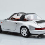 Porsche 911 964 Carrera 4 Targa Polar Plata Norev 1:18 - image 8 of 9