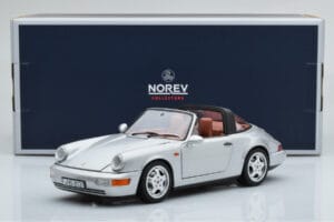 Porsche 911 964 Carrera 4 Targa Polar Plata Norev 1:18 187342 Metal - imagen 9 de 9