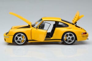 Porsche 911 964 RUF CTR Anniversary Blossom Amarillo Almost Real 1:18 880301 Metal - imagen 4 de 8
