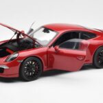Porsche 911 991 Carrera GTS Carmine Rojo Schuco 1:18 450039000 - image 2 of 8