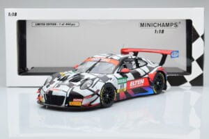 Porsche 911 GT3 R Iron Force by Ring Police #69 J. van Slooten / L. Luhr ADAC GT Masters 2018 Minichamps 1:18 153186969 Metal - imagen 5 de 5
