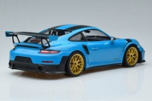 Porsche 911 991.2 GT3 RS Weissach Package Miami Azul Llantas Oro Minichamps 1:18 153068310 Metal - imagen 2 de 6