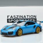 Porsche 911 991.2 GT3 RS Weissach Package Miami Azul Llantas Oro Minichamps 1:18 153068310 Metal - image 6 of 6