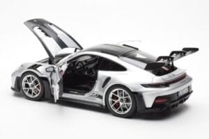 Porsche 911 992 GT3 Weissach Pack GT Plata Metálico Norev 1:18 187366 Metal - imagen 5 de 8
