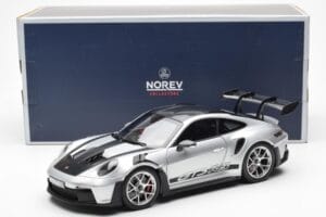 Porsche 911 992 GT3 Weissach Pack GT Plata Metálico Norev 1:18 187366 Metal - imagen 8 de 8
