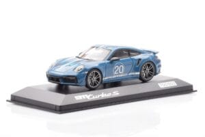 Porsche 911 992 Turbo S Oslo Azul Minichamps 1:43 WAP0209050N001 Metal - imagen 2 de 4