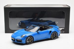 Porsche 911 992 Turbo S Shark Azul GT Spirit 1:18 GT441 Resina - imagen 6 de 6