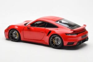 Porsche 911 992 Turbo S Sport Design Rojo Minichamps 1:18 113069078 Metal - imagen 7 de 8