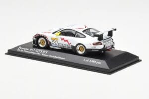 Porsche 911 996 GT3 RS Siemens #50 M. Ortelli / M. Lieb / R. Dumas 24 Hours of Spa 2003 Winners Minichamps 1:43 400036950 Met - imagen 3 de 4