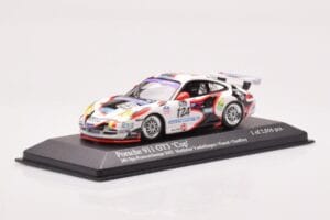Porsche 911 997 GT3 Cup #124 Mattheus / Geoffroy / Vanbellingen / Fumal 24 Hours of Spa 2005 Minichamps 1:43 400056224 Metal - imagen 2 de 4