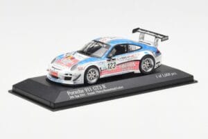 Porsche 911 997 GT3 R Cybernet #123 Fumal / Thiry / Rosenlad / Lefort 24 Hours of Spa 2011 Minichamps 1:43 400118923 Metal - imagen 2 de 4