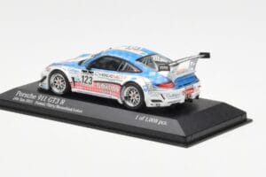 Porsche 911 997 GT3 R Cybernet #123 Fumal / Thiry / Rosenlad / Lefort 24 Hours of Spa 2011 Minichamps 1:43 400118923 Metal - imagen 3 de 4