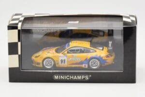 Porsche 911 997 GT3 RS T2M #91 Yamagishi / Fournoux / Konopka 24 Hours of Le Mans 2006 Minichamps 1:43 400066991 Metal - imagen 4 de 4