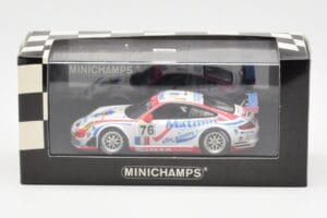 Porsche 911 997 GT3 RSR Matmut #76 P. Narac / R. Lietz / P. Long 24 Hours of Le Mans 2007 Minichamps 1:43 400076776 Metal - imagen 4 de 4