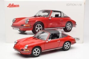Porsche 911 Targa S Rojo Schuco 1:18 450036200 Metal - imagen 9 de 9