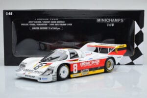 Porsche 956K Lindsay Saker #8 B. Wollek / C. Serra / S. Johansson 1000km Kyalami 1983 Minichamps 1:18 155836698 Metal - imagen 6 de 6