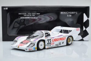 Porsche 956K Liqui Moly Brun Racing #33 H-J. Stuck / H. Grohs / W. Brun 1000km Spa 1983 Minichamps 1:18 155836633 Metal - imagen 6 de 6