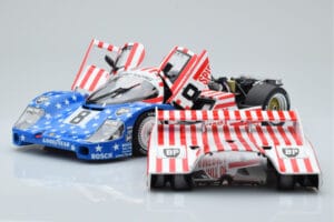 Porsche 956L Spirit of America #8 G. Follmer / J. Morton / K. Miller 24 Hours of Le Mans 1986 Minichamps 1:18 180866508 Metal - imagen 2 de 8