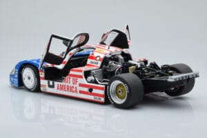 Porsche 956L Spirit of America #8 G. Follmer / J. Morton / K. Miller 24 Hours of Le Mans 1986 Minichamps 1:18 180866508 Metal - imagen 5 de 8
