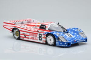 Porsche 956L Spirit of America #8 G. Follmer / J. Morton / K. Miller 24 Hours of Le Mans 1986 Minichamps 1:18 180866508 Metal - imagen 6 de 8