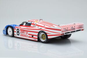Porsche 956L Spirit of America #8 G. Follmer / J. Morton / K. Miller 24 Hours of Le Mans 1986 Minichamps 1:18 180866508 Metal - imagen 7 de 8
