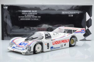 Porsche 962C Kremer Racing Liqui Moly #9 M. Winkelhock 3rd Place Norisring Trophy 1985 Minichamps 1:18 155856509 Metal - imagen 6 de 6