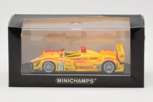 Porsche RS Spyder DHL #7 R. Dumas / T. Bernhard Winner Long Beach GP ALMS 2007 Minichamps 1:43 400076607 Metal - imagen 4 de 4